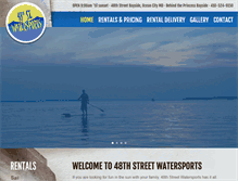 Tablet Screenshot of 48thstreetwatersports.com